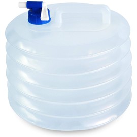normani Foldable Water Canister with Tap in Various Sizes Colour 10 Litres -R Size Transparent