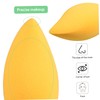 Healeved 4pcs Mango Shaped Makeup Sponges Portable for Liquid and