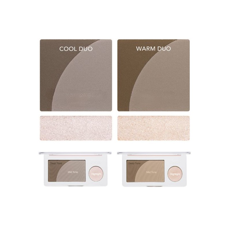 PORTRE Shade & Shine Duo 11.8g, Color:01 Warm Duo