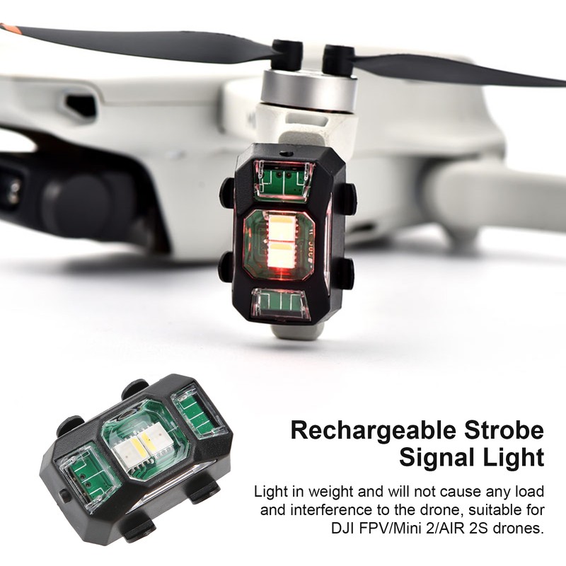 Rechargeable Night Flight Light LED Strobe Signal Light for DJI