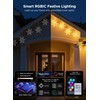 Brightown Smart Snowflake Lights, 12ft 96LED with 8 Drops Outdoor