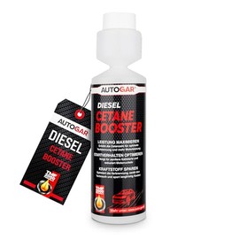 AUTOGAR® Diesel Cetane Booster 250ml - Mehr Leistung & bessere Beschleunigung - Erhöht Cetanzahl, senkt Verbrauch & verhindert Ruckeln - Additiv für Common-Rail & Turbodiesel