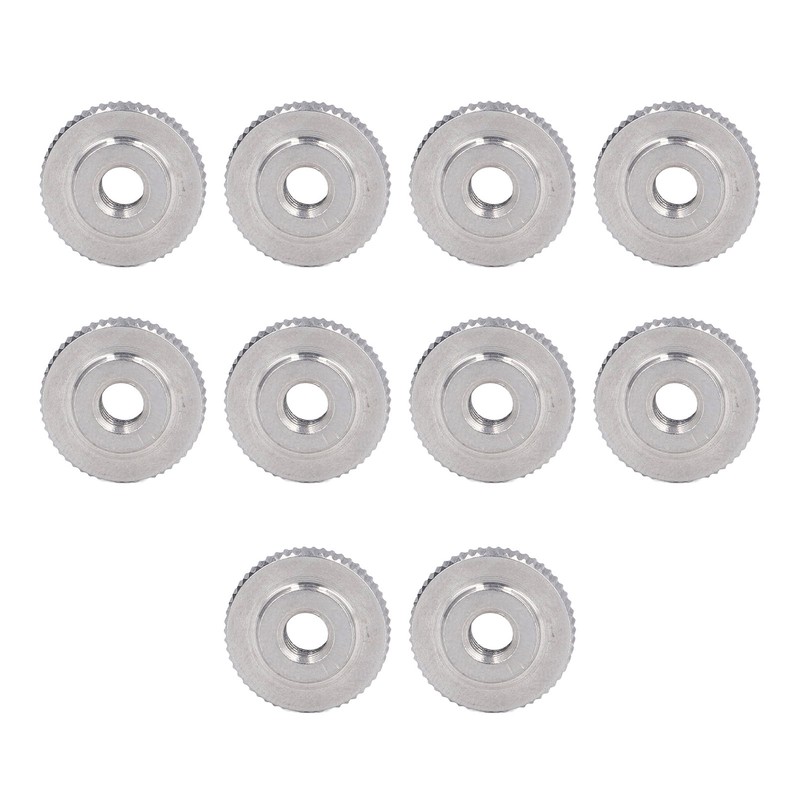 Knurled Thumb Nut 304 Stainless Steel Knurled Flat Head Through