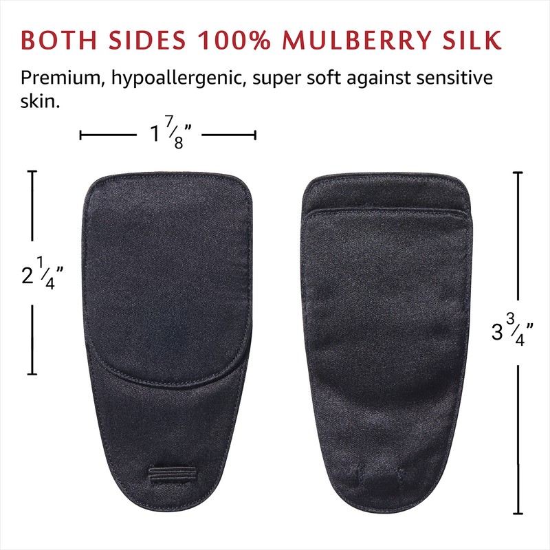 Astropic 2Pcs Silk Eye Patches for Adults Kids Glasses to