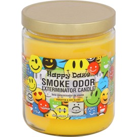 Smoke Odor Exterminator 13oz Jar Candles (Happy Daze, 2)