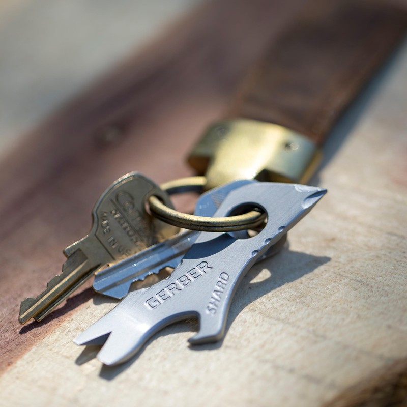 Gerber Gear Shard 7-in-1 Keychain Bottle Opener Multitool with Screwdriver,