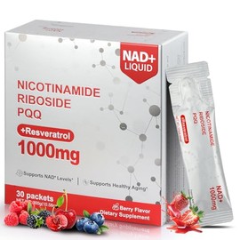 Suplemento NAD, suplementos líquidos liposomales NAD+ de 1000 mg, alternativa de suplemento NMNH para hombres y mujeres, aumenta la energía celular, l