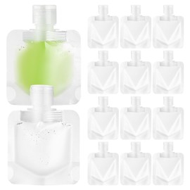 Beaupretty 15pcs Travel Pouches for Toiletries, 30ml Refillable Empty Travel Size Containers, Small Squeeze Pouches Travel Bags for Shampoo Conditioner Lotion Soap