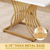 DWVO Modern Dining Table for 4 People 47 Inch Rectangular