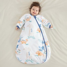 usbettas 2.5 TOG Baby Sleep Sack for Winter, Removable Long Sleeve Sleep Sack 6-12 Months for Infant Toddler, Super Warm Baby Wearable Blanket with 2-Way Zipper Quilted Sleeping Sack