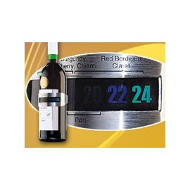 Rosenstein & Söhne Weinthermometer: Praktisches Flaschen-Thermometer für Wein, Sekt, Saft u.v.m. (Flaschen Weinthermometer, Roseweinthermometer, Flaschenöffner)