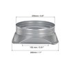 PATIKIL 250mm Pipe Flange Duct Connector Flange Duct Fitting Flange