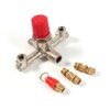Double Outlet Tube Air Compressor Switch Base Regulator Valve Zinc