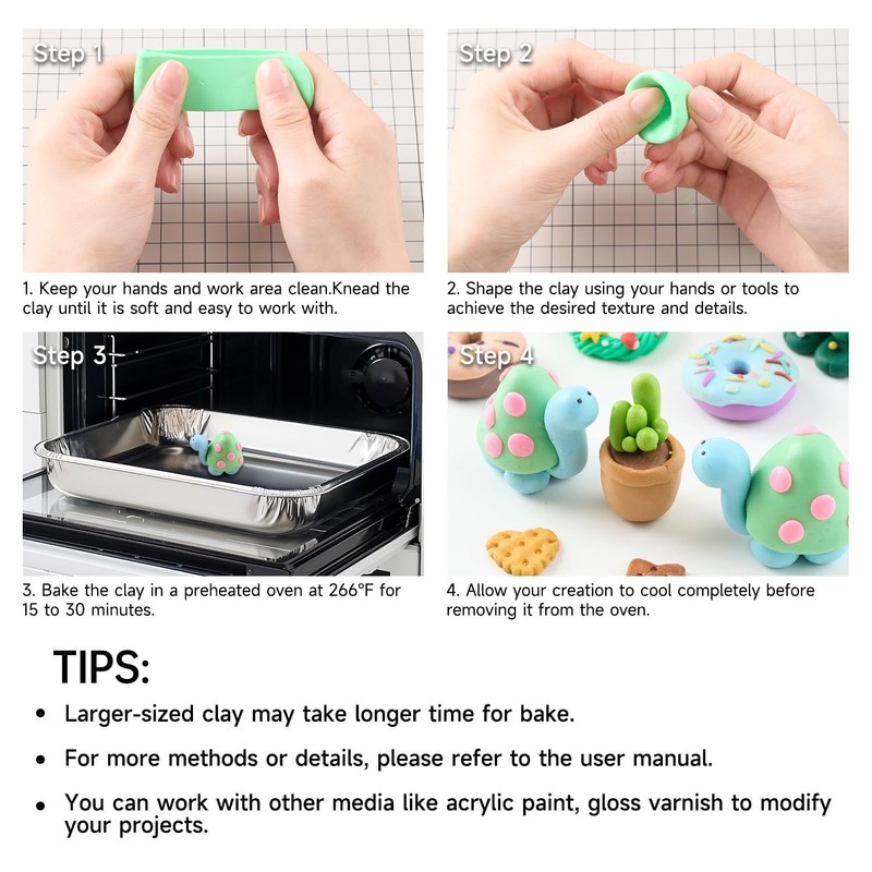Shuttle Art 82 Colors Polymer Clay Kit, Oven Bake Clay