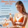 BESHICO 15 Pack Travel Size Sunscreen SPF 50+ Mini 0.28