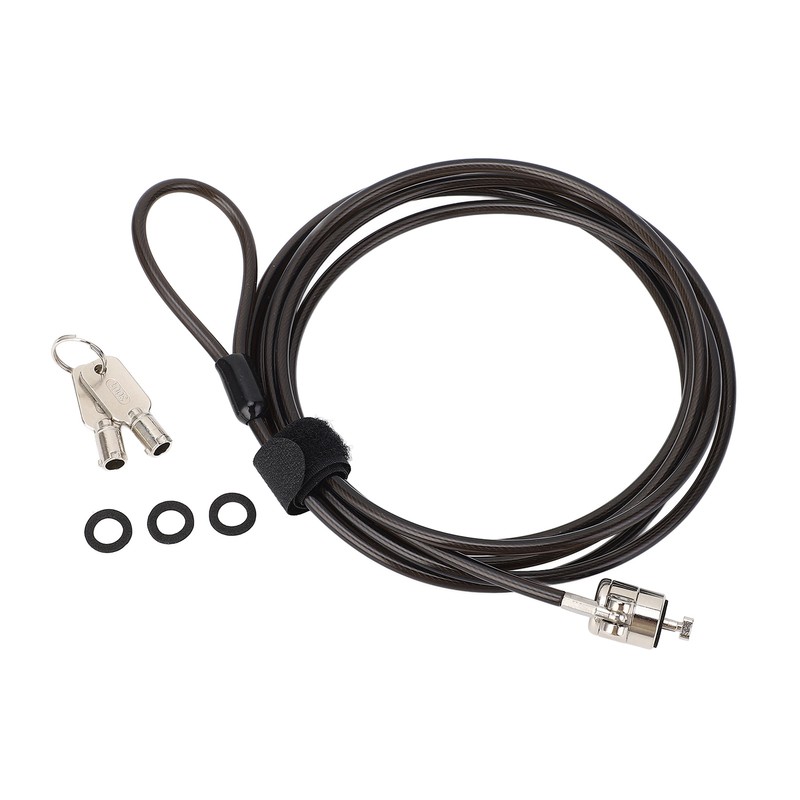 Laptop Cable Lock with 2 Keys Adjustable Length Flexibility Theft