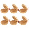 6 Pcs Wooden Finger Castanets Musical Castanets Instrument Educational Percussion
