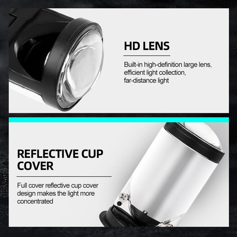 Colight 2x H4/9003 Bi-LED LED Projector Lens Hi-Lo Beam 400W