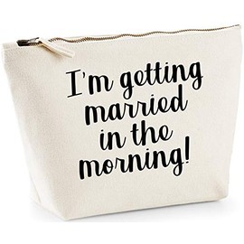 Hippowarehouse I'm getting married in the morning! printed make up cosmetic wash bag 18x19x9cm