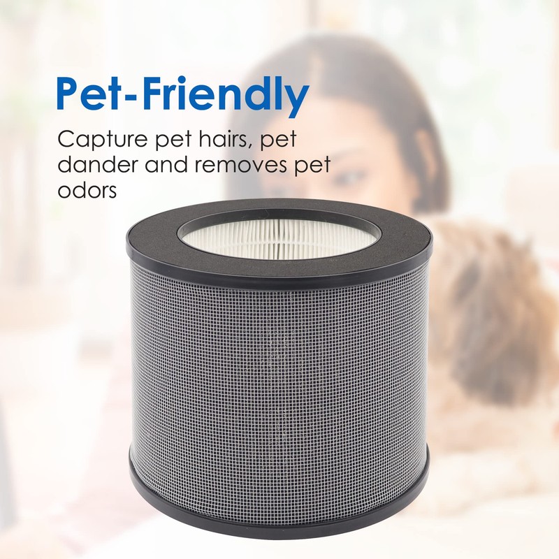 Flintar 2-Pack AP006 H13 True HEPA Replacement Filter, Compatible with