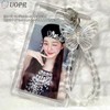 UOPR Transparent Acrylic Pass Case, Commuter Card Case, Coil Chain,