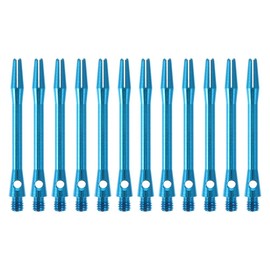 Baluue 12 Piezas Eje de dardo Ejes de Dardos vástago del Eje del dardo Suministros de Juego de Dardos Tallos de Dardos Resistentes al Desgaste Hilo Accesorios Poste de Aluminio