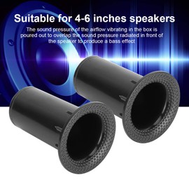 DAUERHAFT Woofer Connector Tube, Inverter Speaker Vent Speaker Port Tubes Bass Effect Sturdy Lightweight Portable for Speaker Port Tube(Tube Opening 42 Length 80mm 3 inch to 5