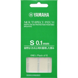 YAMAHA Mouthpiece Patch, Small 0.004 inch (0.1 mm), MPPA3S1, Pack of 6