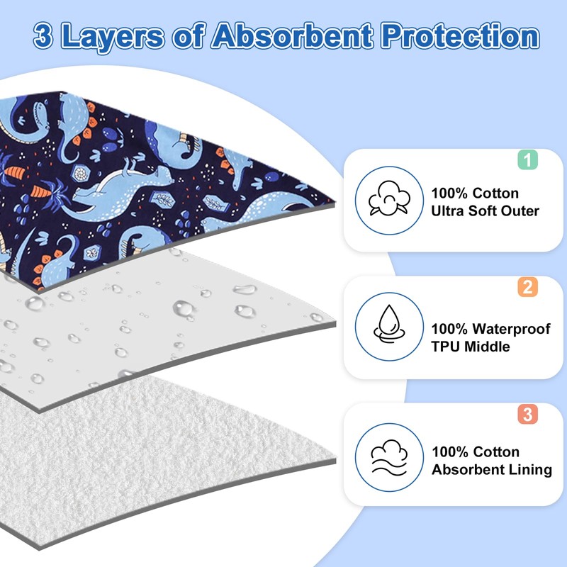 FLYISH DIRECT Baby Windelhosen, Baby Sleepy Windelhose für Kinder, 2