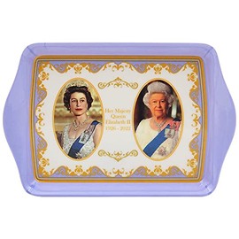 The Leonardo Collection Her Majesty Queen Elizabeth II Commemorative Small Tray L21cm Souvenir Memorabilia, White