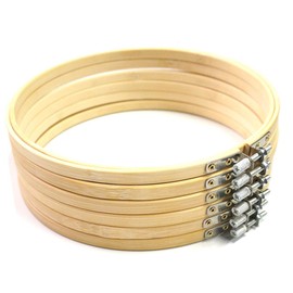 6 Pcs Embroidery Frame Embroidery Frame Tools Bamboo Round 20cm Diameter Cross Stitch for Quilting