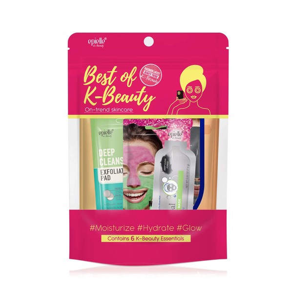 Epielle All In One Kit, cleansing, facial sheet mask, peel