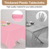 Kongdaoth Pink 16 Pack 54 x 108 Inch Plastic Tablecloths,