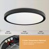 20 Inch LED Flush Mount Ceiling Light, 40W, 4350LM, 3000K/4000K/6000K