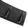 3 Pcs Chassis Deflector Universal Black Rear Lip Shark Fin