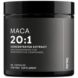 Toniiq  Cápsulas de raíz de Maca 10,000 mg  Extracto Ultra Concentrado  Orgánico  90 cápsulas.                                                        