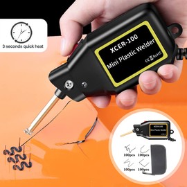 100W Mini Plastic Welding Machine Portable Bumper Repair Kit Automatic Car Tool with 400 Hot Tackers