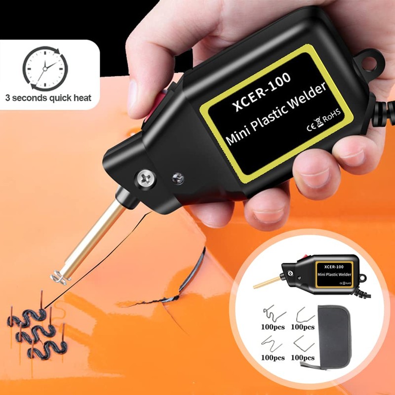 100W Mini Plastic Welding Machine Portable Bumper Repair Kit Automatic