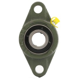 Keenso Rhombic Bearing UCFL204 Thickened Mounted Self-Aligning Oval Flange Pillow Block Bearing with Oval Flange for Various Machines