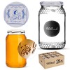 KADAX Honey Jars, 900 ml, Preserving Jars with Fi82 mm