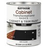 Rust-Oleum 372012 Transformations Basics Cabinet & Trim Paint, Quart, Black