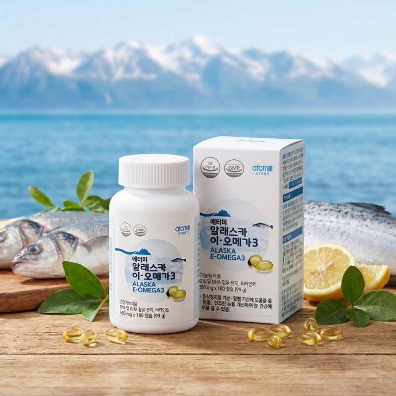 Atomy Alaska E-Omega3 (180 capsules) / 애터미 알래스카 이-오메가3 (180캡슐)