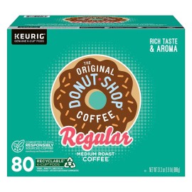 The Original Donut Shop Regular K-Cups Medium Roast Coffee Pods - 80 count