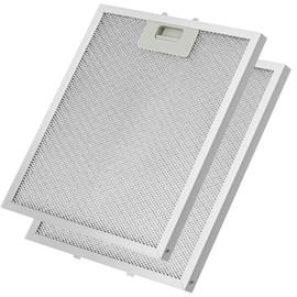 W10169961A 10.5x 12 in Aluminum Mesh Range Hood Grease Filter by Fetechmate Fit for Whirl-pool Ik-ea Kitchen-Aid Jenn-Air Replace W10870878 W10875058 W10833076 W10169961 W11245983-2 Pack