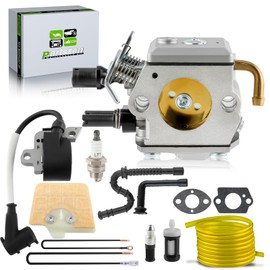 MS360 Carburetor Ignition Coil Kit for Stihl MS340 MS350 MS 360Pro Chainsaw for Tillotson 40-HE-20A for Zama C3A-S31A Carb Replace 1125-120-0651 with Tune Up Parts Air Filter