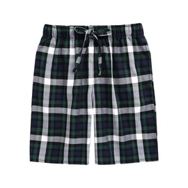 TINFL Plaid Check Kids Boys Shorts Pants NNBSP-SB005-Green XXL