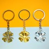 St. Patrick's Day Lucky Four Leaf Clover Keychain Good Luck