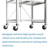 STEELBUS Heavy Duty Stainless Steel Foldable Cart – 300 lbs