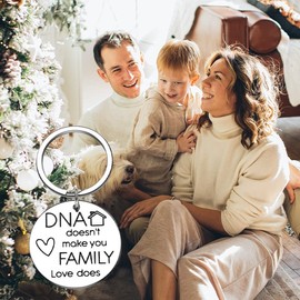 Adoption Day Gifts for Family Boy Girls Keychains for Women Men Step Daughter Son Graduation Gifts for Her Him Bonus Dad Mom Mothers Father Day Gifts for Dad Mom in Law Gifts for Father Mother in Law