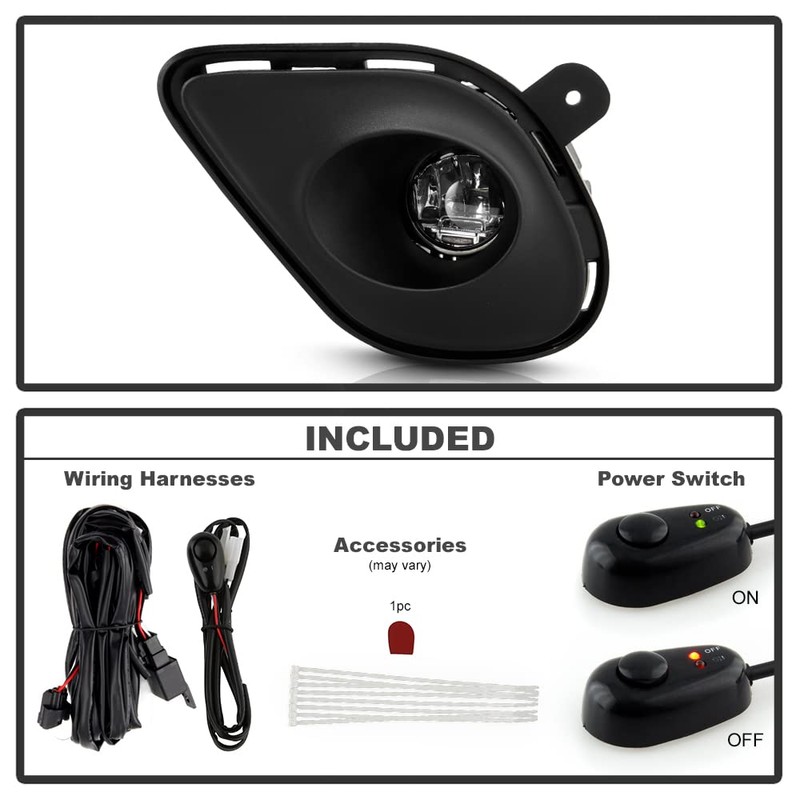 ACANII - For 2015-2022 Dodge Charger w/Hood Scoop Bumper LED